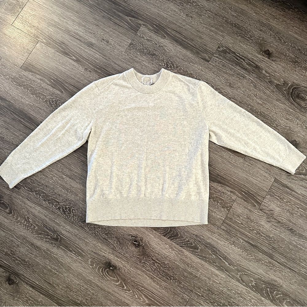 Everlane The Cashmere Classic Crew Sweater in Canvas New